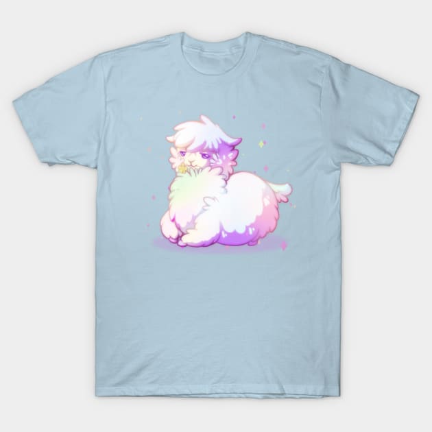 Lovely, fluffy, pastel alpaca T-Shirt by ShinePaw